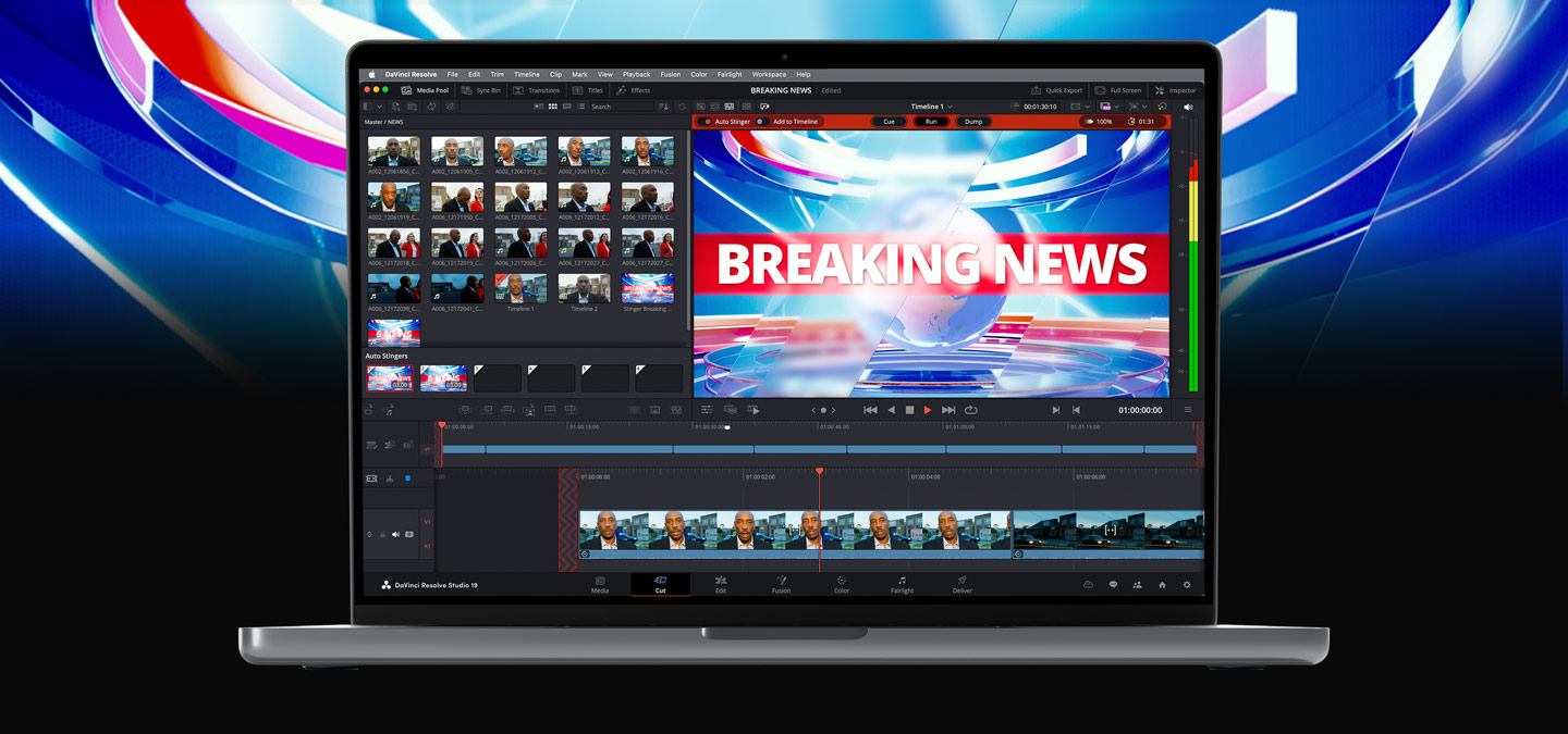 Get News Editing and Replay in DaVinci Resolve 19!